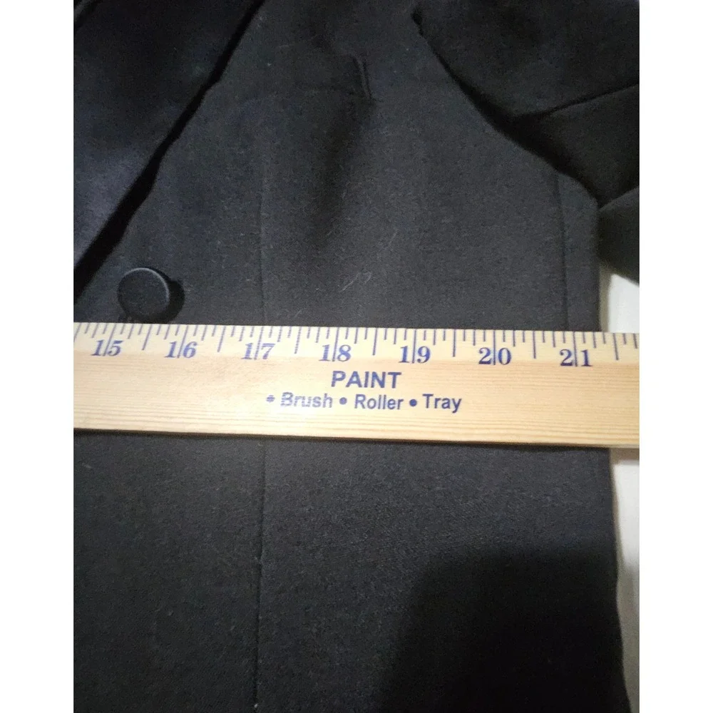 Oscar de la Renta Tuxedo Jacket Mens 42 Double Breasted Black Peak Lapel Formal